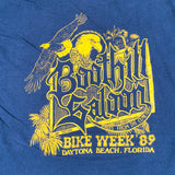 Vintage 1989 Boothill Saloon Bike Week Pocket T-Shirt