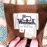 Vintage 80's Woolrich Fleece Lined Wool Shirt Jacket