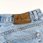 Vintage 90's Calvin Klein Light Wash Denim Shorts