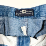 Vintage 90's Lee Pleated Light Wash Denim Shorts