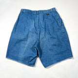 Vintage 90's Lee Pleated Light Wash Denim Shorts