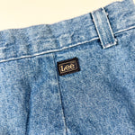 Vintage 90's Lee Pleated Light Wash Denim Shorts