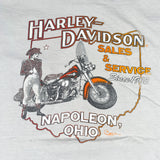 Vintage 1986 Harley Davidson Napoleon OH Pocket T-Shirt