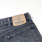 Vintage 90's Wrangler Black Denim Jean Shorts