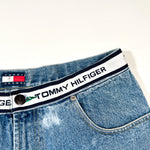 Vintage 90's Tommy Hilfiger Logo Waist Denim Shorts