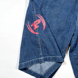 Vintage Y2K Phat Farm Red Logo Carpenter Denim Shorts