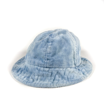 Vintage 90's Blue Tie Dye Corduroy Bucket Hat