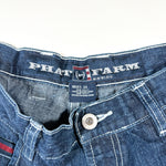 Vintage Y2K Phat Farm Red Logo Carpenter Denim Shorts