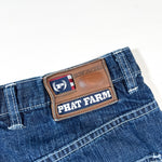 Vintage Y2K Phat Farm Red Logo Carpenter Denim Shorts