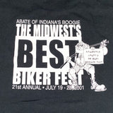 Vintage 2001 Boogie Survivor Biker Fest T-Shirt