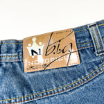 Vintage Y2K Notorious B.I.G. Embroidered Baggy Denim Shorts