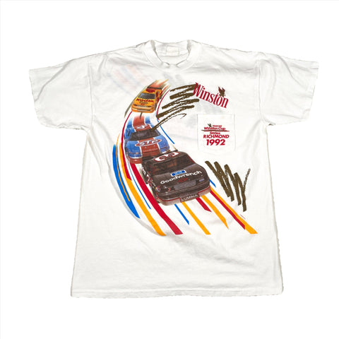 Vintage 1992 NASCAR Winston Cup Series Richmond Pocket T-Shirt