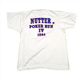 Vintage 1992 Nutter Poker Run IV Motorcycle Rally T-Shirt