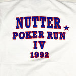 Vintage 1992 Nutter Poker Run IV Motorcycle Rally T-Shirt