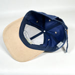 Vintage 90's Mackinac Bridge Two-Tone Suede Bill Hat