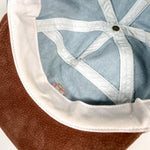 Vintage 90's Orvis Chambray Fishing Suede Brim Hat