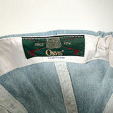 Vintage 90's Orvis Chambray Fishing Suede Brim Hat