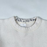 Vintage 80’s Cream Thermal Waffle Knit Long Sleeve Shirt