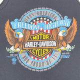 Vintage 1990 Harley Davidson Freedom Highway Tank Top T-Shirt