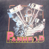 Vintage 90's Panhead Green County Cycle Works Motorcycle T-Shirt