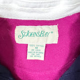 Vintage 90’s St. John’s Bay Colorblock Rugby Long Sleeve Shirt