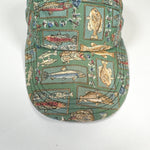 Vintage 90's Broner All-Over Fish Print Long Brim Hat