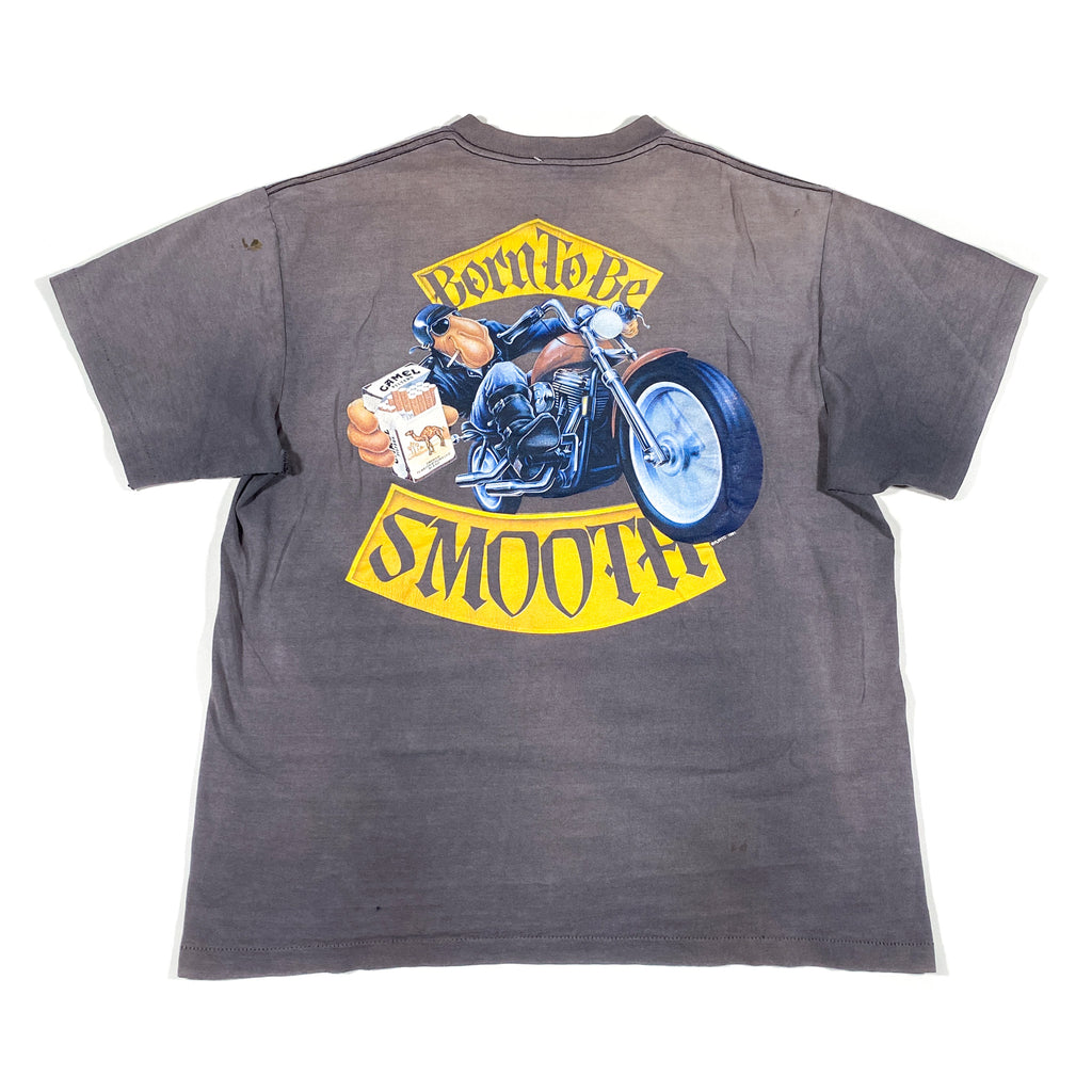 camel tobacco t shirt Vintage 1992 Cigarettes T-shirt: Chicago Joe Camel, XL Deadstock Any mock ups are generally Medium or Large in size Found this awesome Camel cigarettes