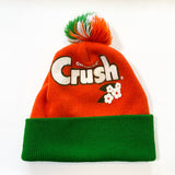 Vintage 70's Orange Crush Pom Beanie