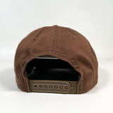 Vintage 90's Mossimo Brown Script Logo Snapback Hat