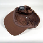 Vintage 90's Mossimo Brown Script Logo Snapback Hat