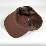 Vintage 90's Mossimo Brown Script Logo Snapback Hat