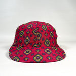 Vintage 90's Banana Republic Rayon Medallion Print Short Brim Hat