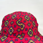 Vintage 90's Banana Republic Rayon Medallion Print Short Brim Hat
