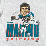 Vintage 1987 Dan Marino Miami Dolphins Graphic T-Shirt
