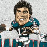 Vintage 1987 Dan Marino Miami Dolphins Graphic T-Shirt