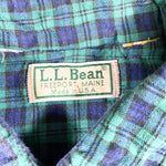 Vintage 90's LL Bean Plaid Chamois Lined Button Up Shirt