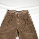 Vintage 90's Abercrombie & Fitch Brown Corduroy Baggy Pants