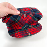 Vintage 80's Pendleton USA Tartan Wool Snap Brim Ivy Hat