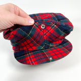 Vintage 80's Pendleton USA Tartan Wool Snap Brim Ivy Hat