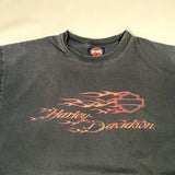 Vintage 2002 Harley-Davidson South Richmond Flames T-Shirt