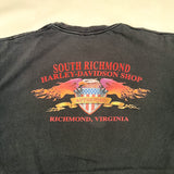 Vintage 2002 Harley-Davidson South Richmond Flames T-Shirt