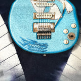 Modern Y2K Aerosmith Tie Dye Guitar Graphic T-Shirt