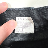 Vintage 1997 Levi’s 550 Black Cutoff Denim Shorts 30 Waist Shorts
