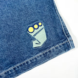 Modern 2025 JNCO 179 Smoke Stack Pipe Fit Denim Baggy Shorts