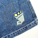 Modern 2025 JNCO 179 Smoke Stack Denim Shorts 34 Shorts