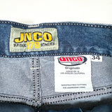 Modern 2025 JNCO 179 Smoke Stack Denim Shorts 34 Shorts
