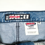 Modern 2025 JNCO Twin Cannon 101 Colossal Denim 34 Shorts