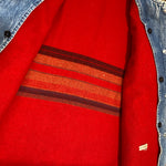 Vintage 90's LL Bean Wool Lined Denim Chore Jacket