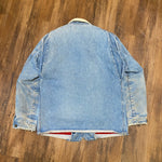 Vintage 90's LL Bean Wool Lined Denim Chore Jacket