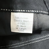 Modern 2025 JNCO Twin Cannon 101 Jet Black Contrast Stitch Shorts